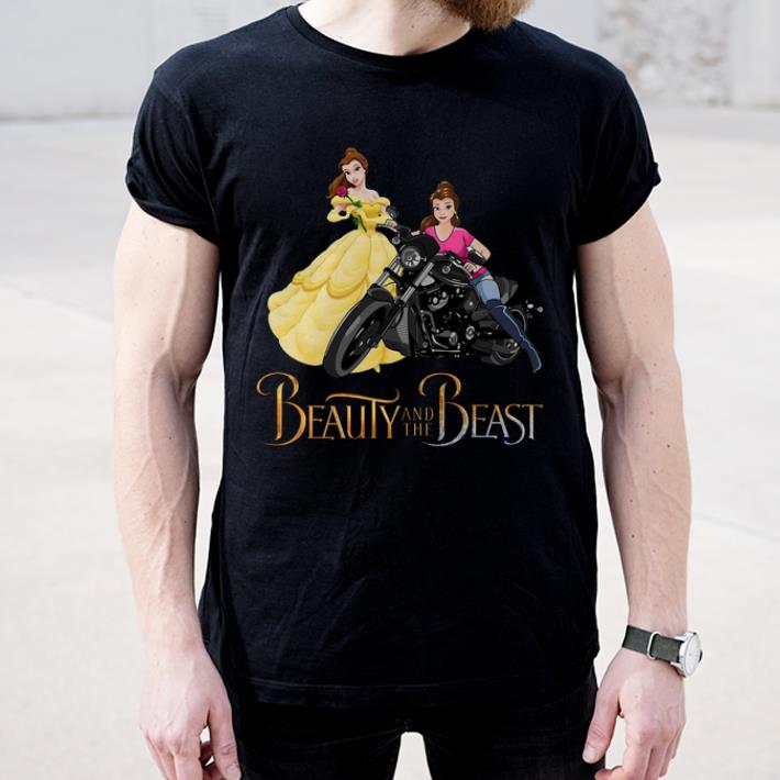Great Disney Belle Beauty and the Beast motorcycle shirt