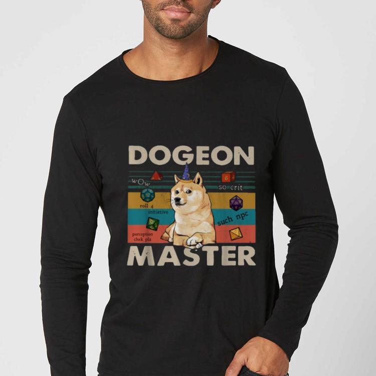 Great Shiba Inu Dogeon dungeon master vintage shirt