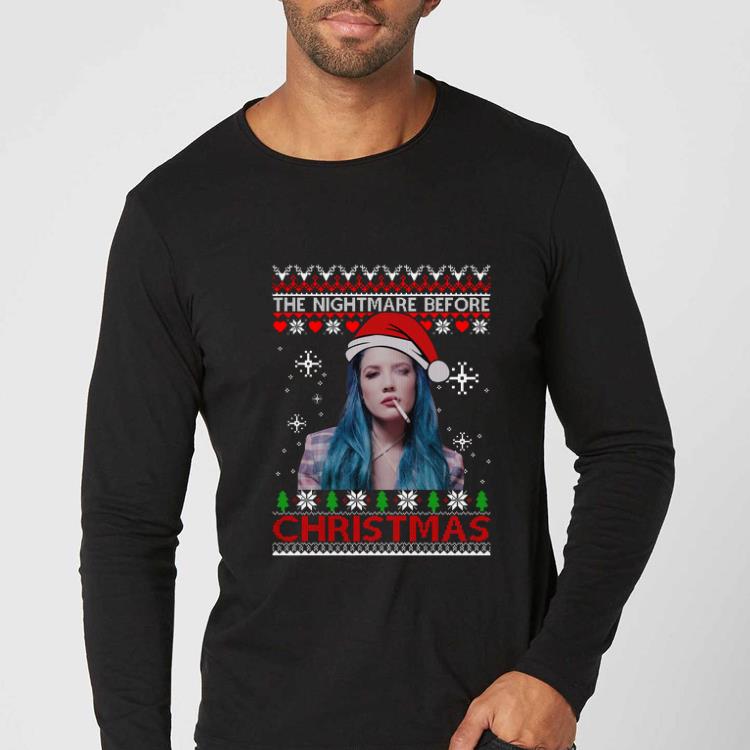 Great Ugly christmas Halsey the nightmare before shirt