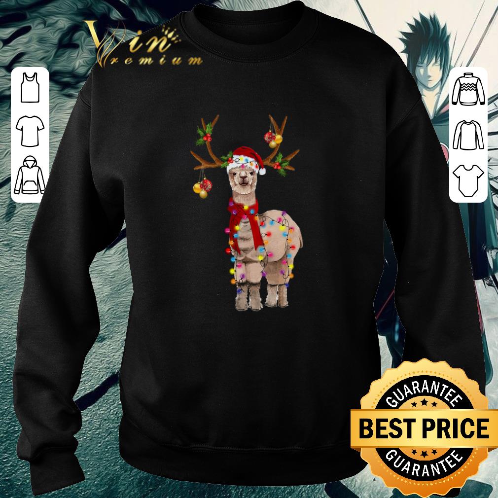 Hot Llama santa reindeer Christmas shirt 6 Hot Llama santa reindeer Christmas shirt