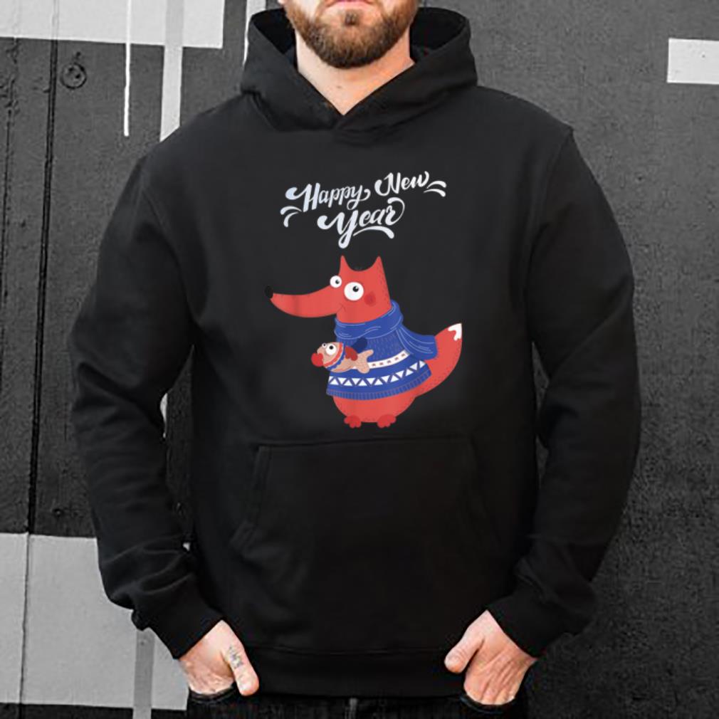Hot Lovely Fox Happy New Year - Christmas Fox Pajama shirt