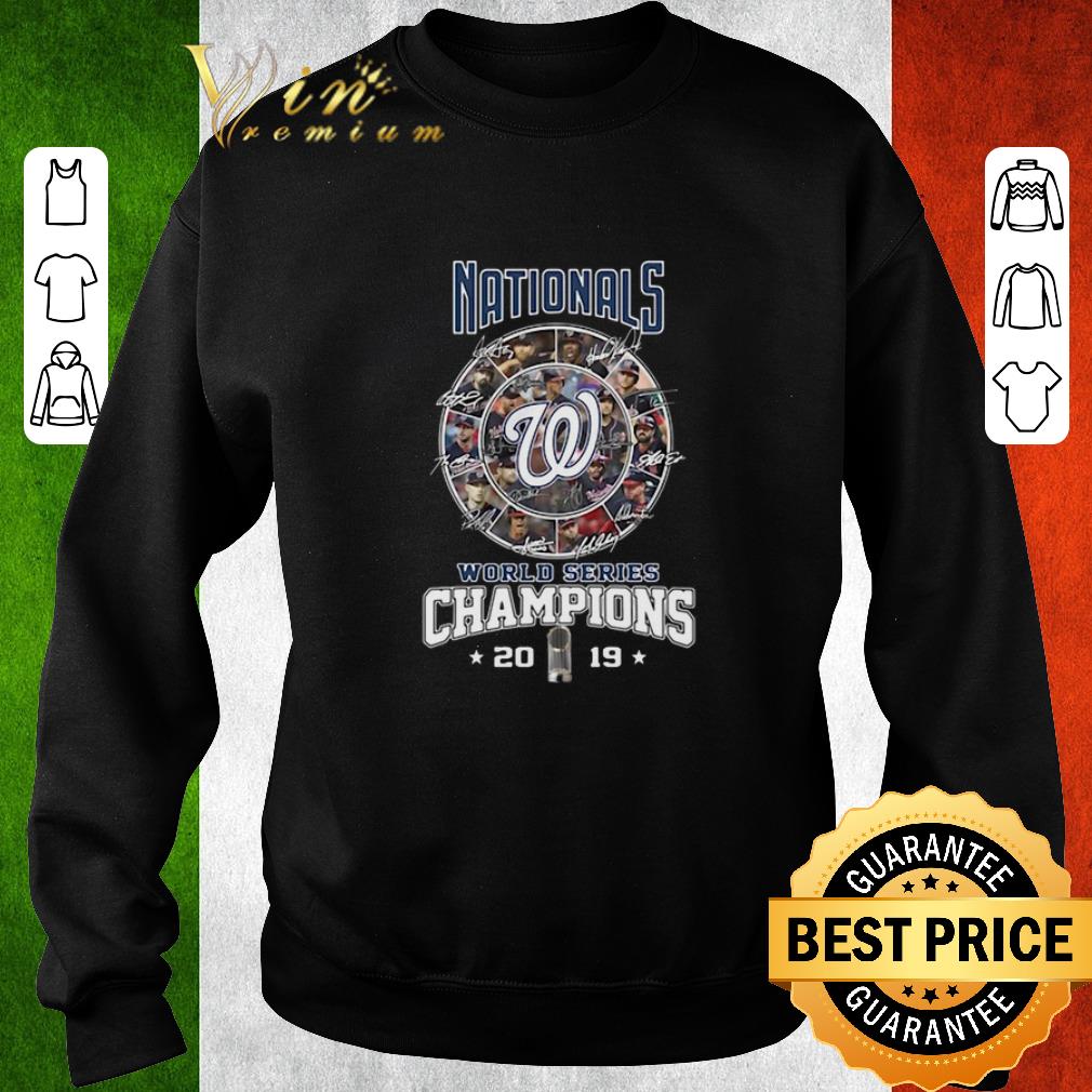Hot Nationals Signatures World Series Champions 2019 shirt