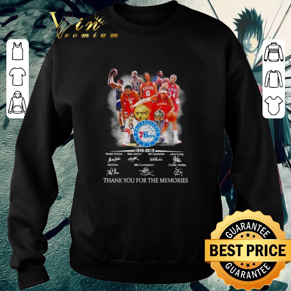 Hot Philadelphia 76ers players signatures thank you for the memories shirt 6 Hot Philadelphia 76ers players signatures thank you for the memories shirt