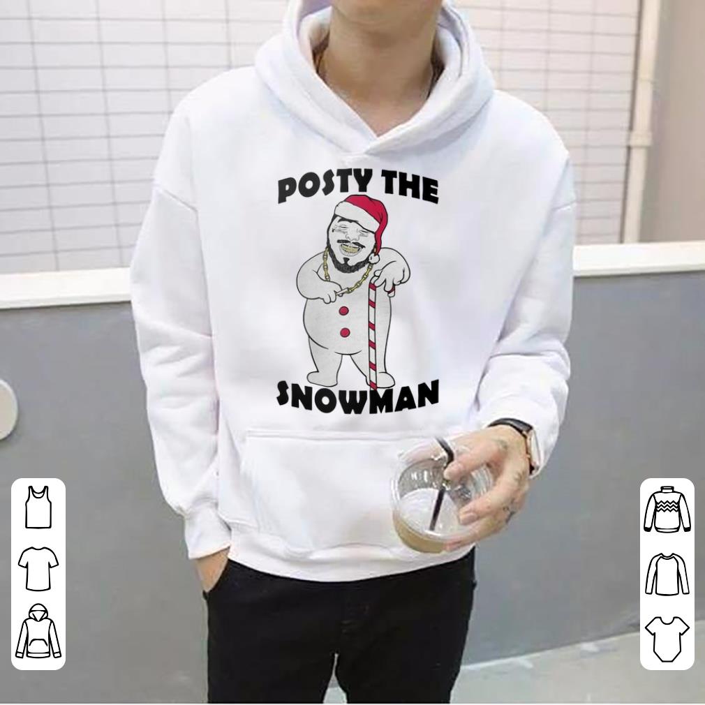 Hot Post Malone posty the snowman shirt