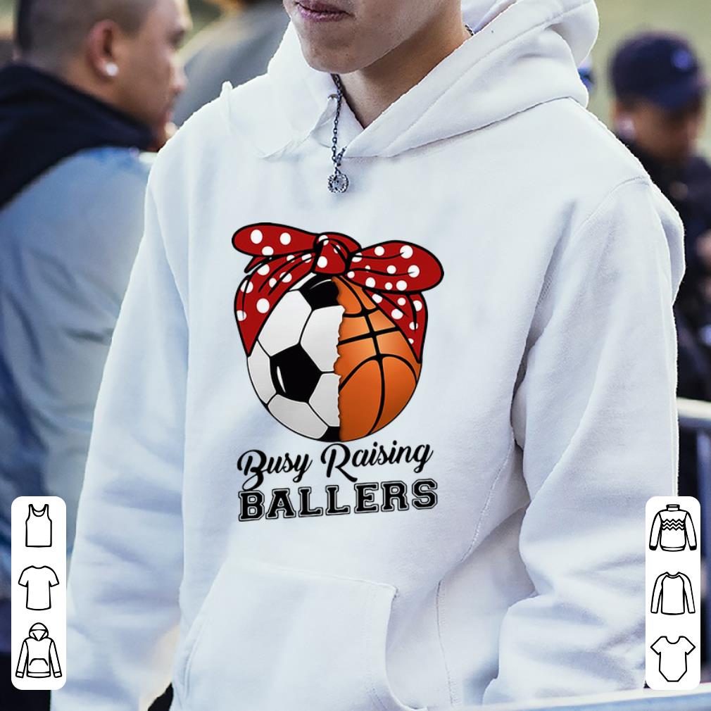 Hot Soccer basketball mom busy raising ballers shirt