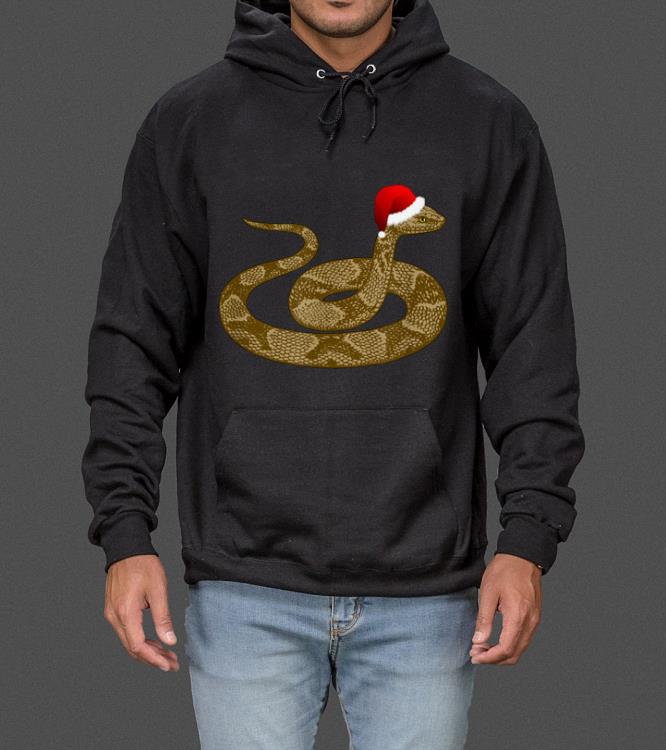 Merry Hissmas Christmas Santa Hat Copperhead Snake sweater