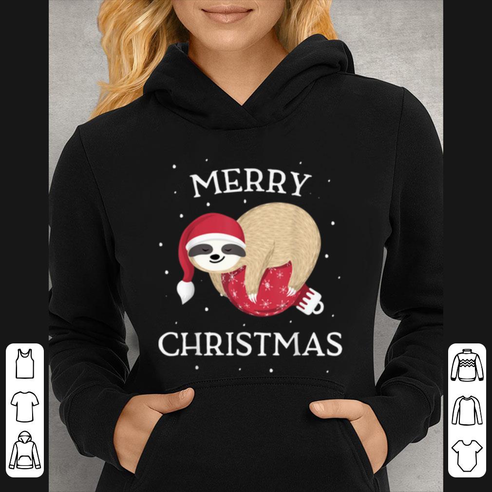Nice Christmas Sloth Gift Women Girls Kids Men Pajamas shirt