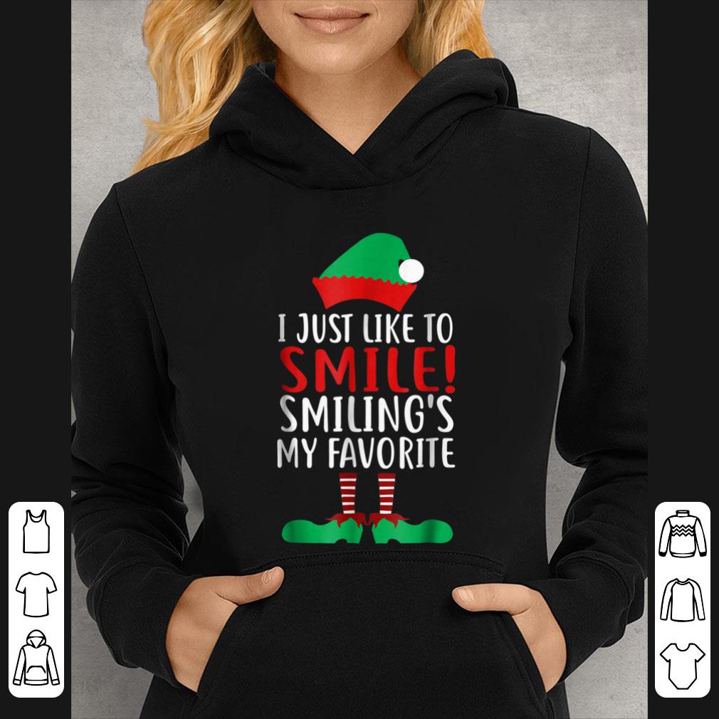 Nice ELF I Just Like To Smile Smiling's My Favorite shirt