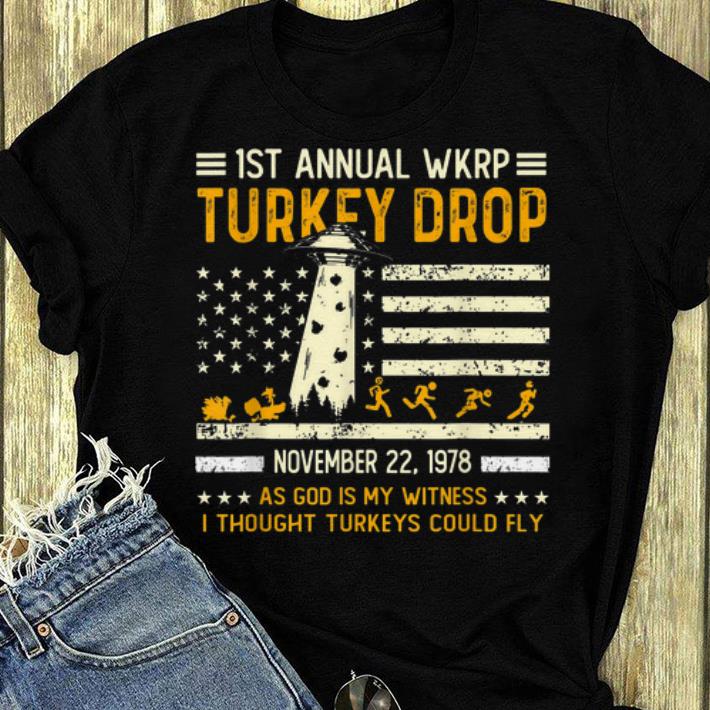 Nice Funny Wkrp-Turkey-Drop Vintage Thanksgiving Day shirt