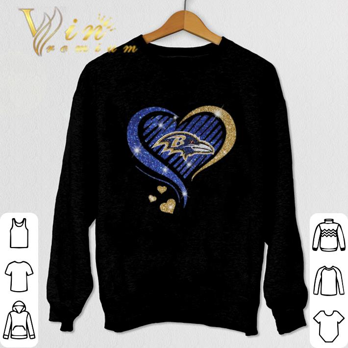 Nice Glitter Love Baltimore Ravens shirt