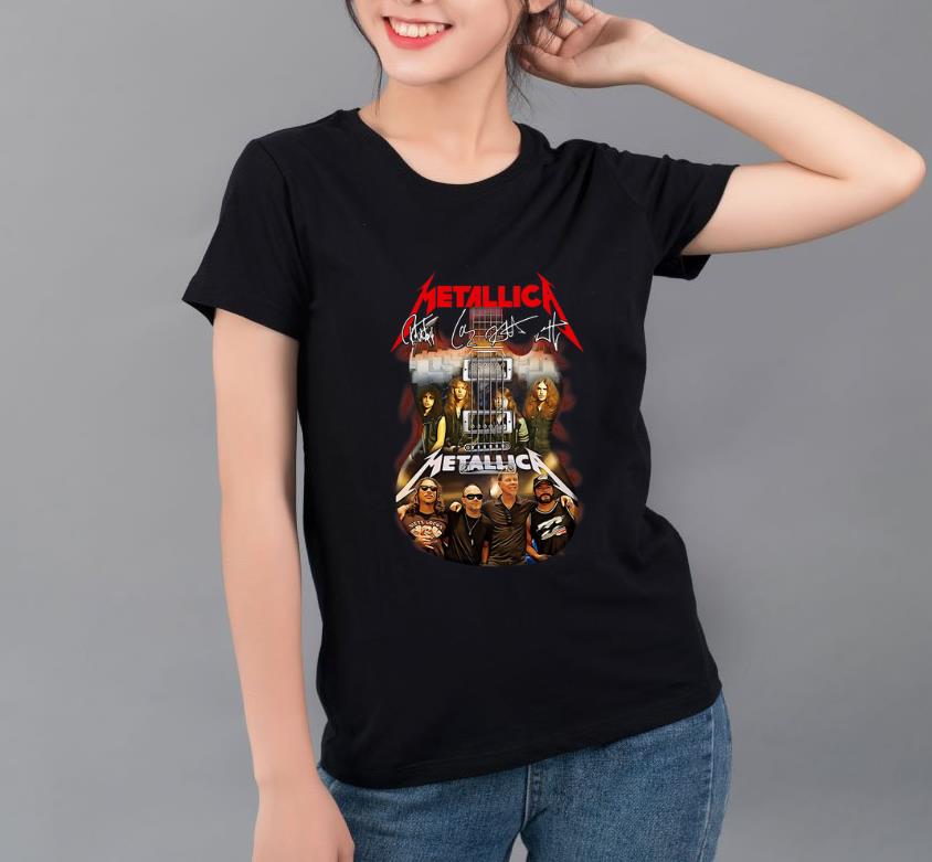 Nice Metallica Guitar Signatures shirt