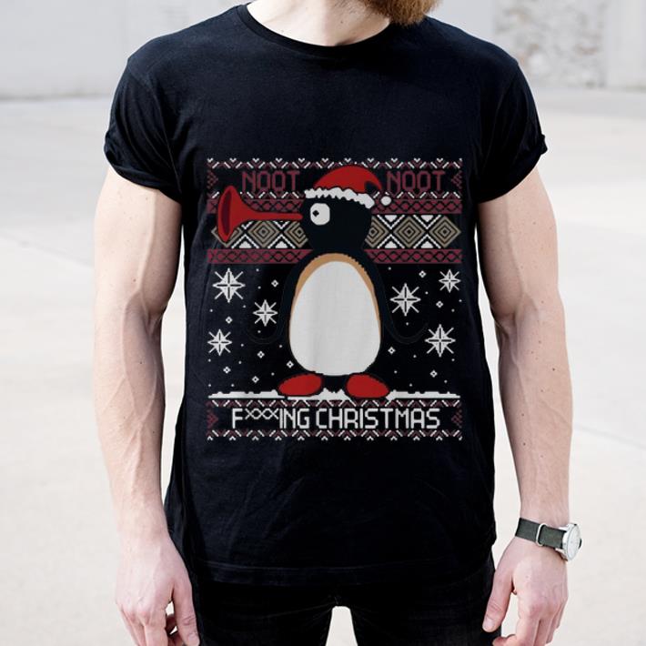 Nice Penguin Noot Noot Fucking Christmas Ugly Christmas shirt