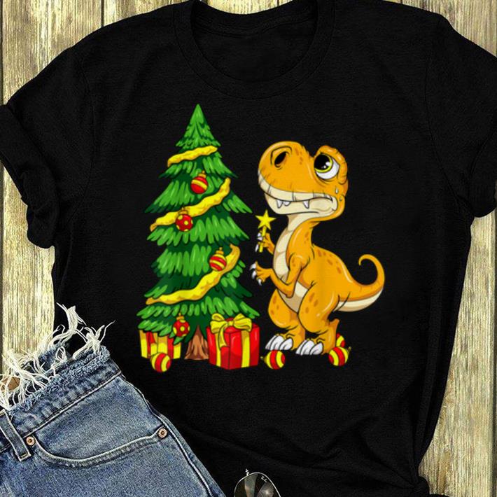 Nice Tree Rex Christmas Dinosaur Funny T Rex Xmas Pajamas shirt