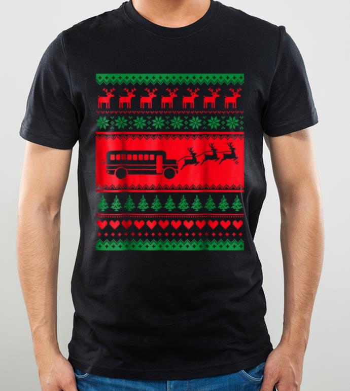 Official Bus School Santa Ugly Christmas Sweater shirt
