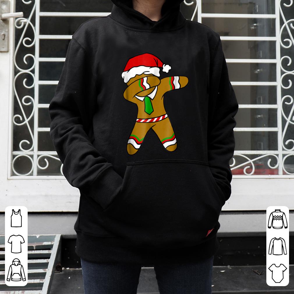 Official Dabbing Gingerbread Necktie Funny Xmas Holiday Pun shirt