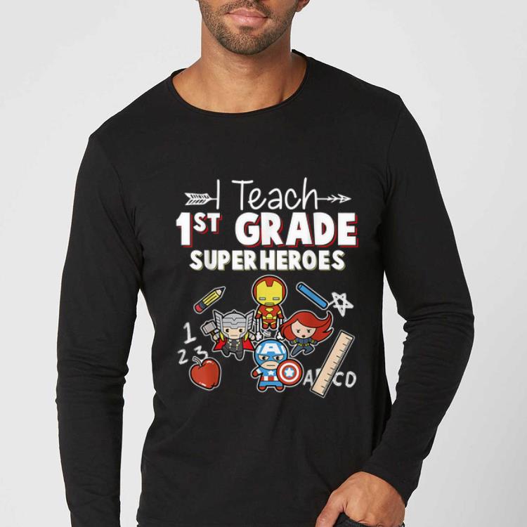 Official I Teach First Grade Superheroes Avenger shirt