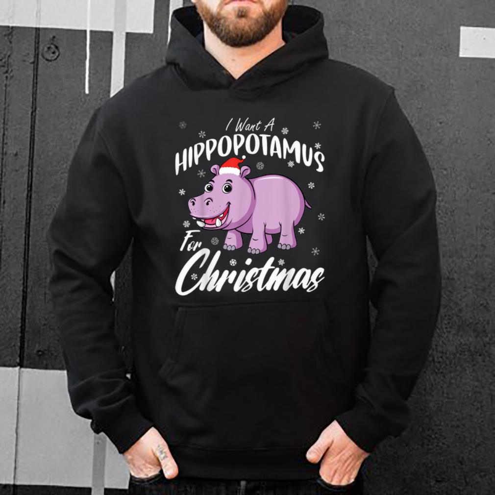 Official I Want A Hippopotamus For Christmas Xmas Hippo shirt