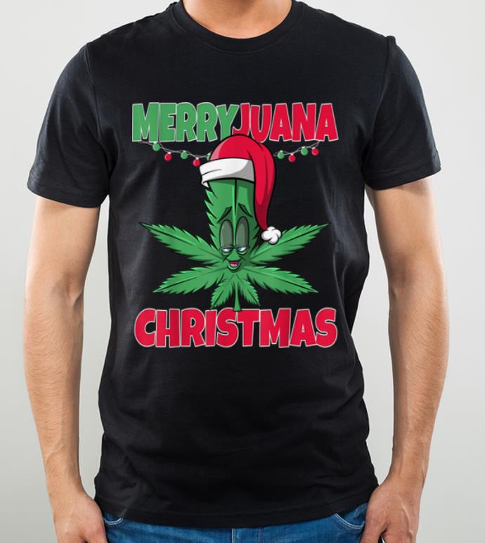 Official Merryjuana Christmas Funny Marijuana Weed Christmas shirt