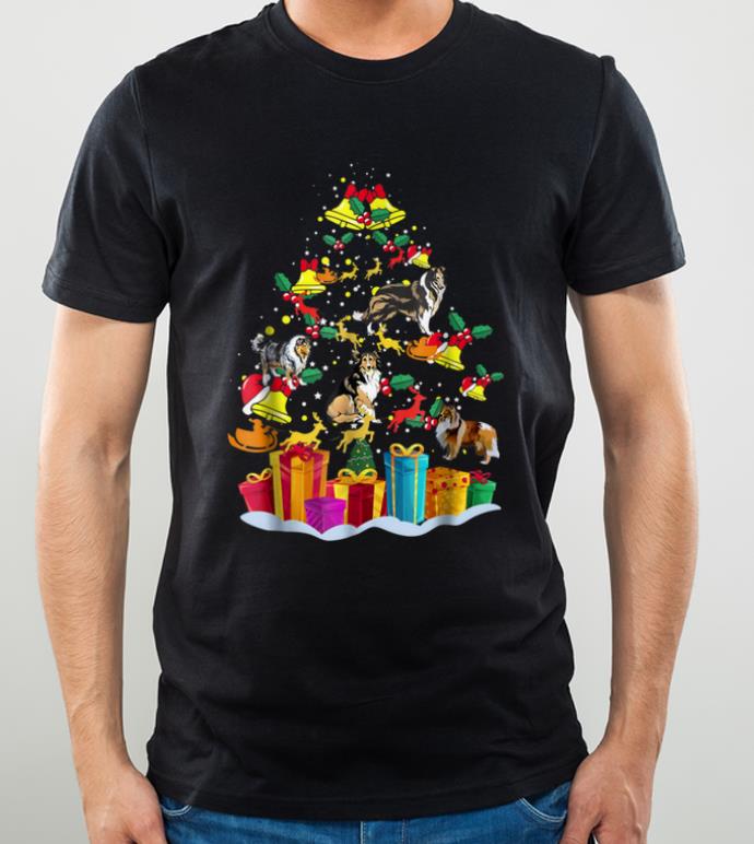 Official Rough Collie Christmas Tree Funny Rough Collie Lovers shirt