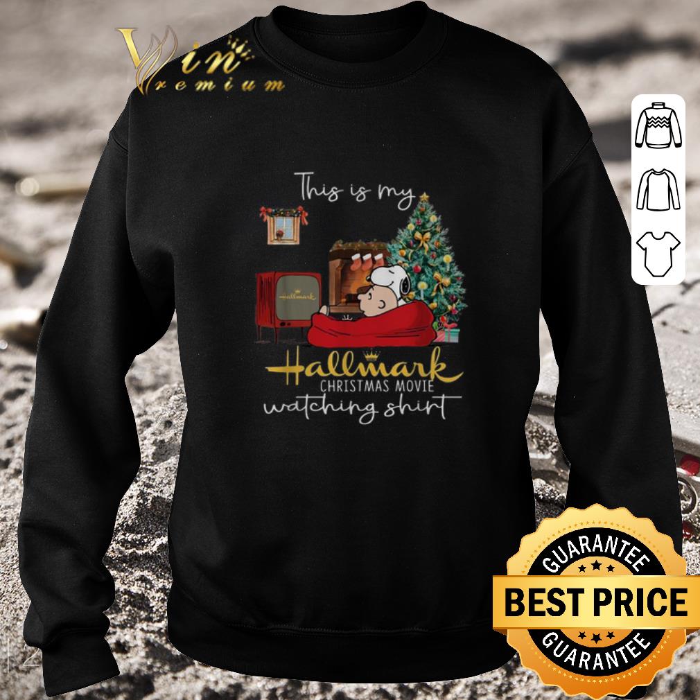 Official Snoopy Charlie this is my Hallmark Christmas movie watching shirt