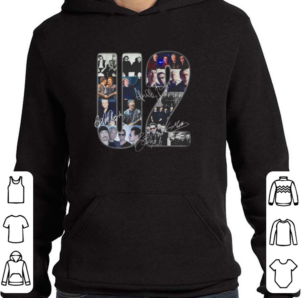 Official U2 band music signatures shirt