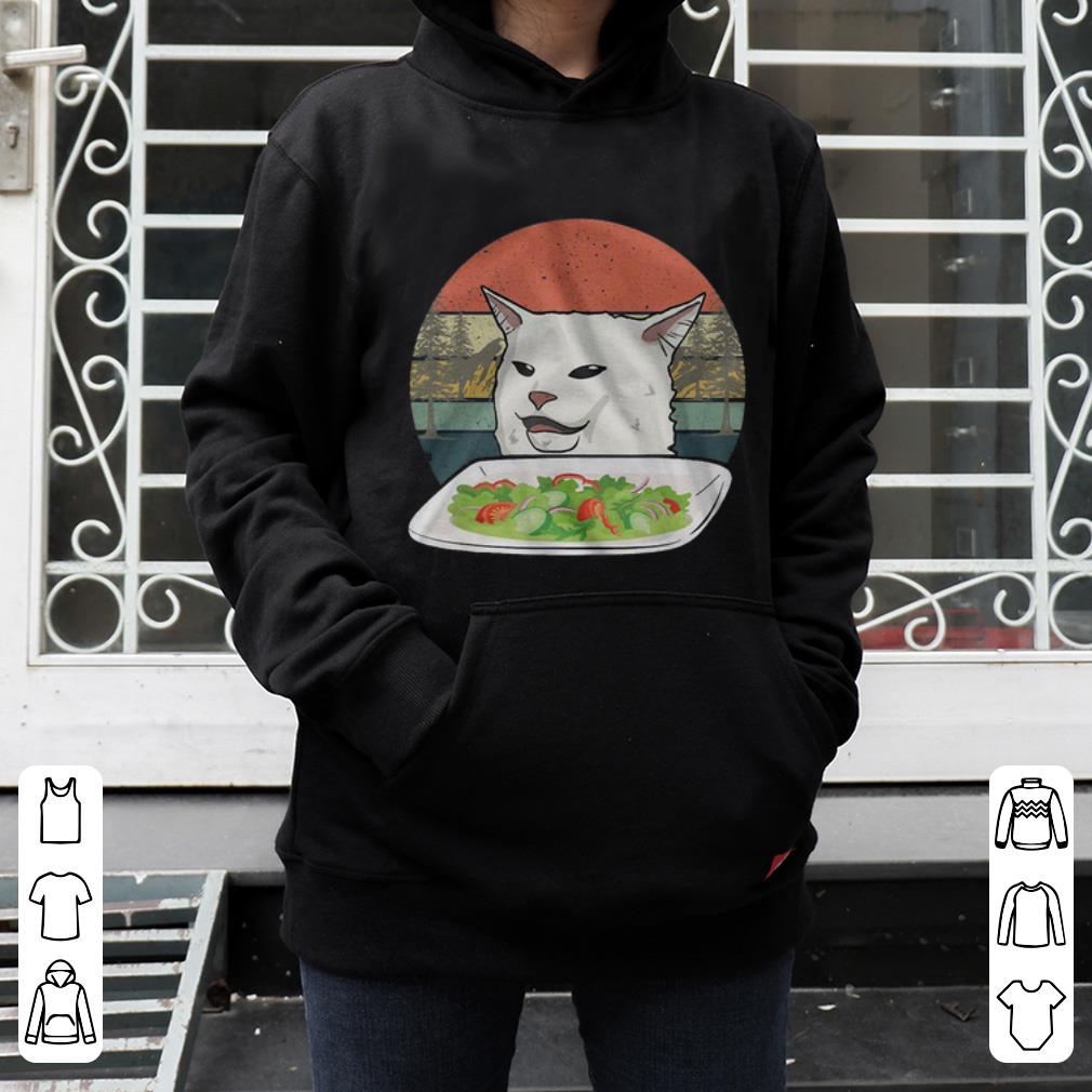 Official Vintage Cat Meme Woman Yelling at Cat shirt