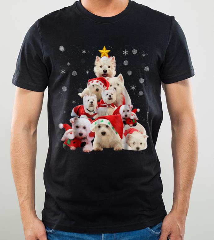 Official Westie Christmas Tree Xmas Gift For Westie Dog shirt