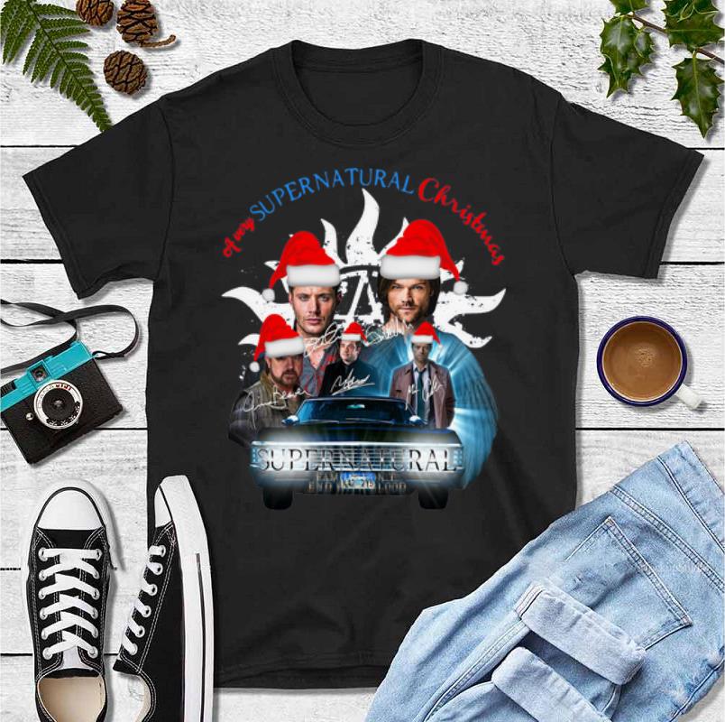 Original A Very Supernatural Christmas Supernatural Signatures shirt