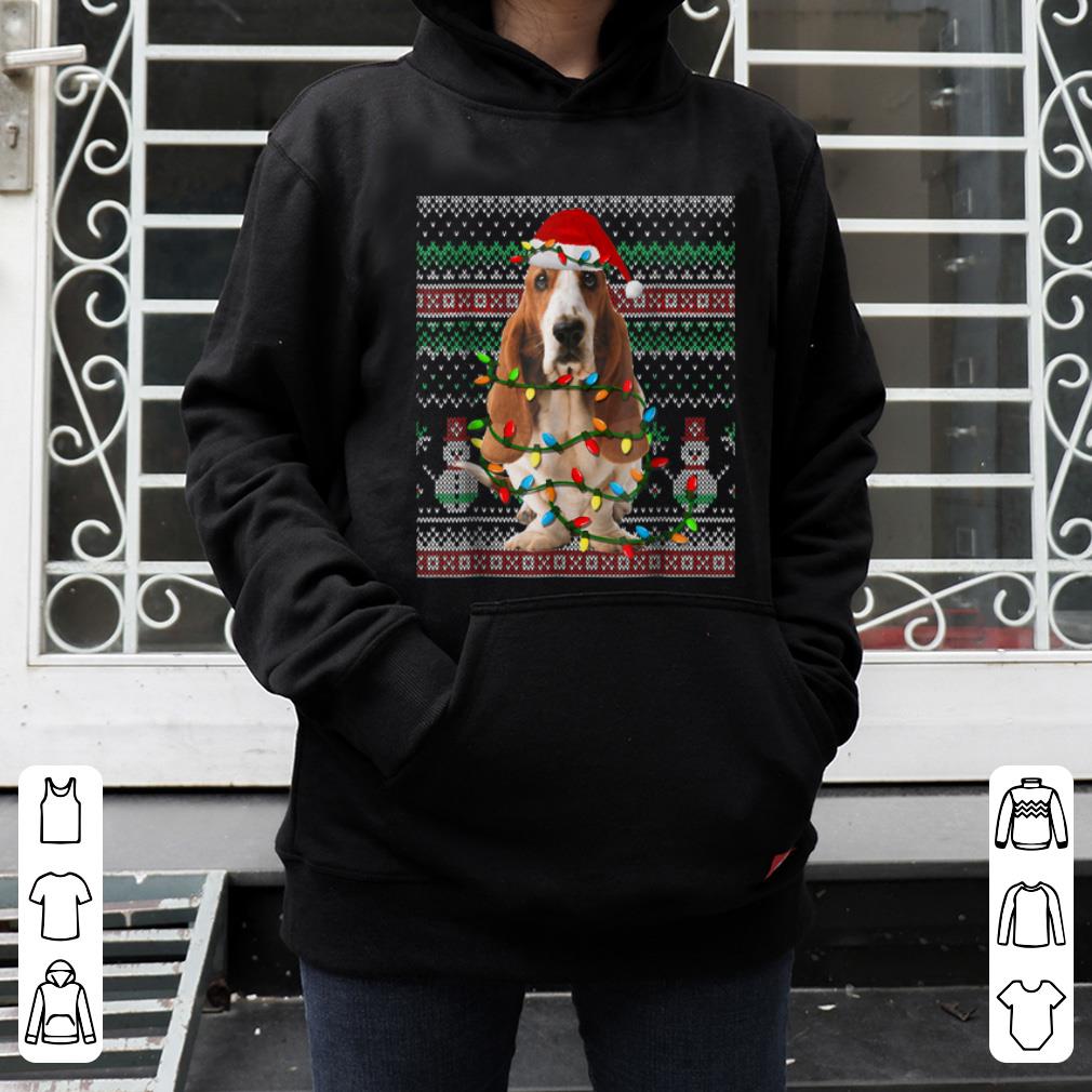 Original Basset Hound Ugly Christmas Sweater Funny Holiday shirt