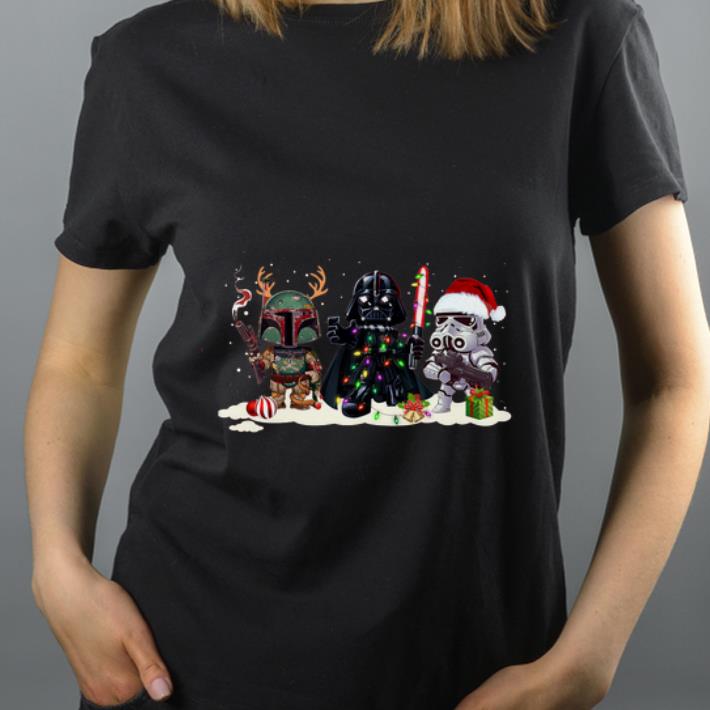 Original Christmas Boba Fett Darth Vader Stormtrooper Chibi shirt