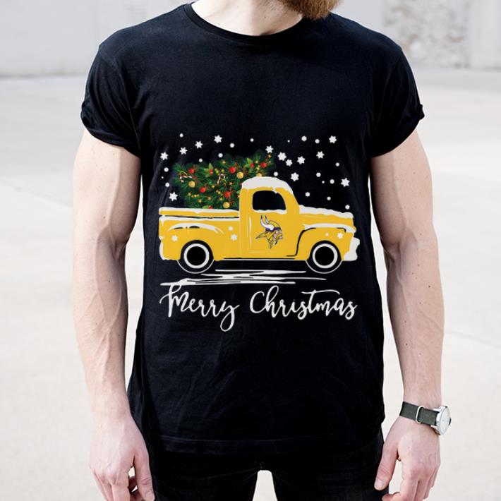 Original Minnesota Vikings Truck Merry Christmas shirt