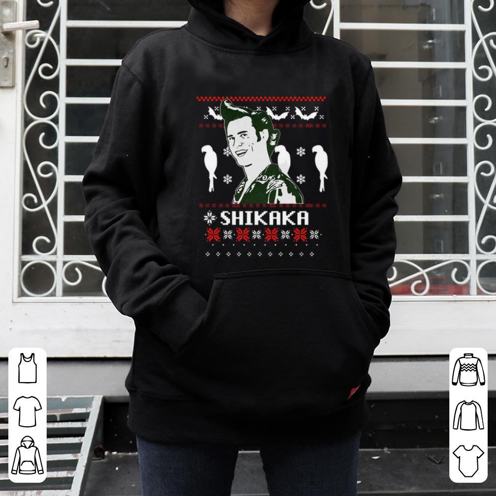 Original Shikaka parrots and bats ugly Christmas shirt