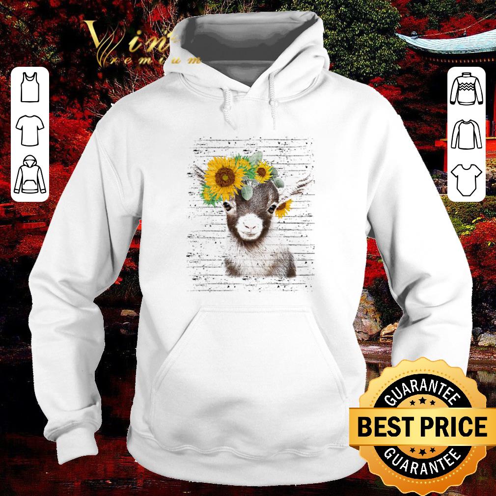 Premium Baby goat sunflower shirt 6 Premium Baby goat sunflower shirt