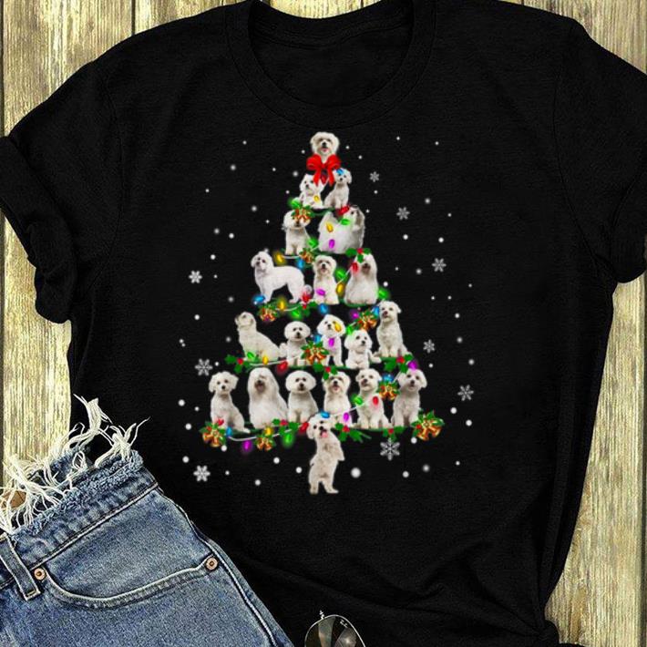 Premium Cute Maltese dog Christmas Tree gift decor Xmas tree shirt