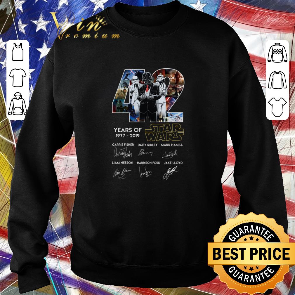 Premium Darth Vader 42 Years of Star Wars 1977-2019 signatures shirt 6 Premium Darth Vader 42 Years of Star Wars 1977-2019 signatures shirt