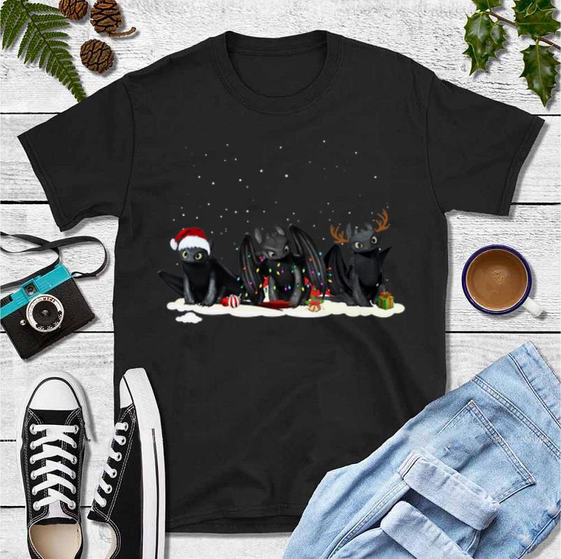 Premium Disney Night Fury Christmas Hat Light And Reindeer Night Fury shirt