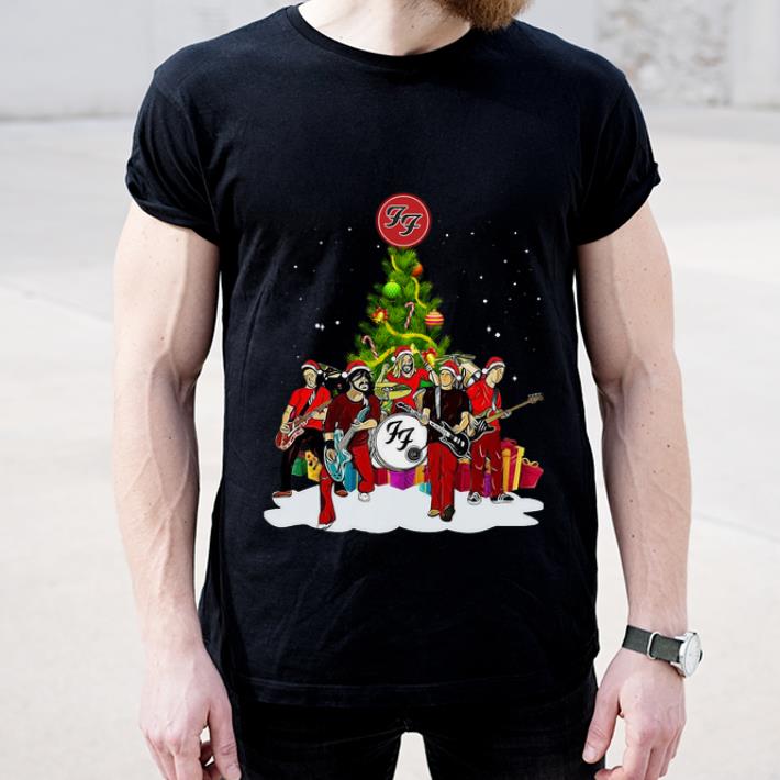 Premium Foo Fighters Rock Band Santa Christmas Tree shirt