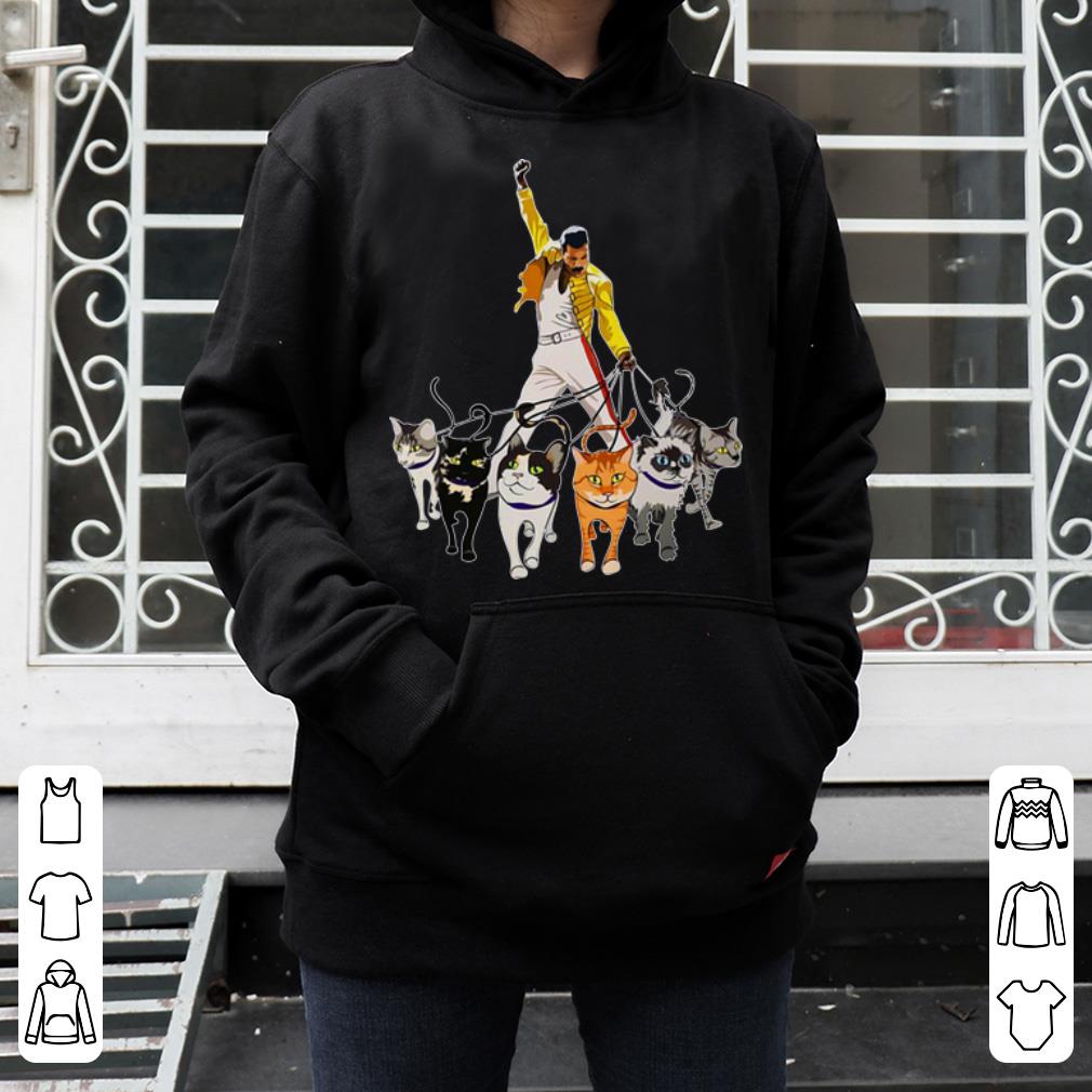 Premium Freddie Mercury and cats shirt