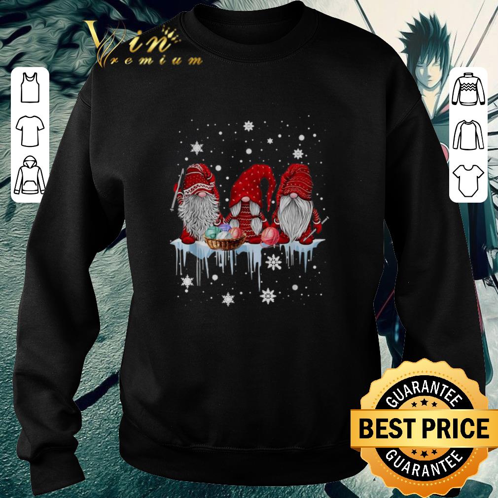 Premium Gnomes knitting Christmas shirt
