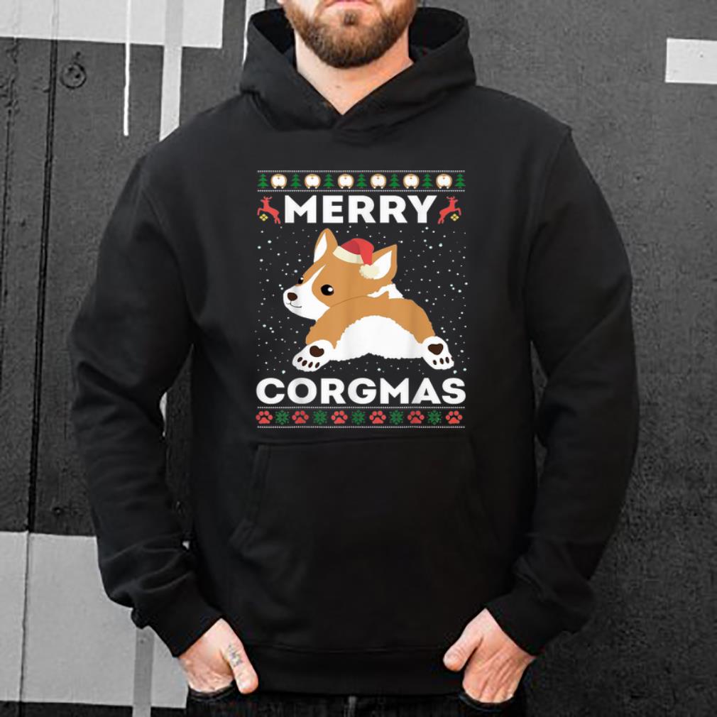 Premium Merry Corgmas Ugly Corgi Pet Dog Ugly Christmas Tee sweater