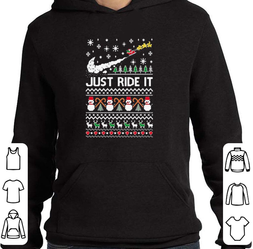 Premium Nike Just Ride It Santa Ugly Christmas sweater