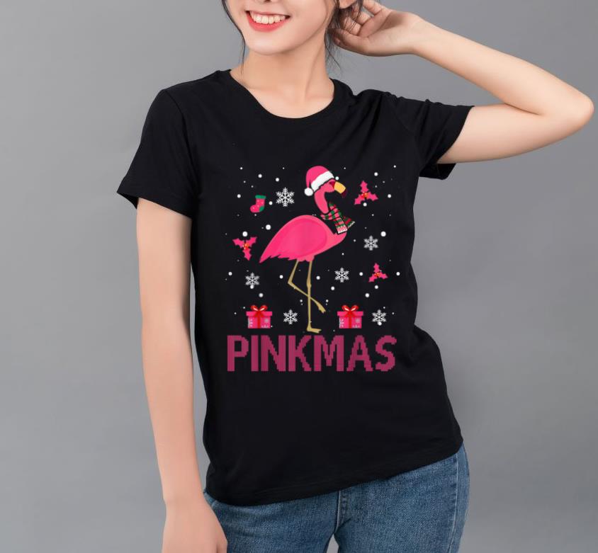 Pretty Cute Flamingo Santa Hat Christmas Gifts Flamingo Lover Gift shirt