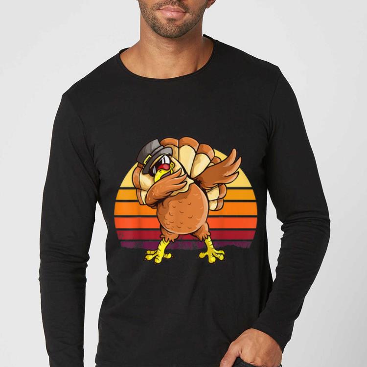 Pretty Dabbing Turkey Kids Boys Dab Dance Thanksgiving shirt
