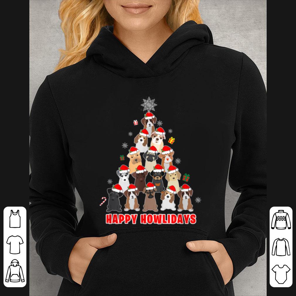 Pretty Dog Lover Christmas Tree T-shirt Gift T-Shirt B07JY6H9QC.png