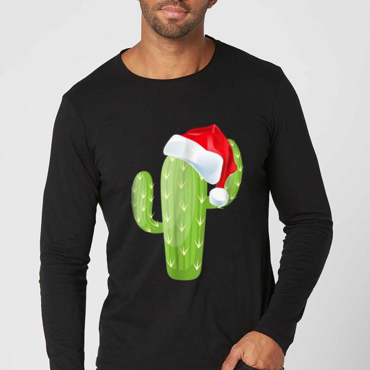 Pretty Funny Cactus Santa Christmas Xmas Gift Family shirt
