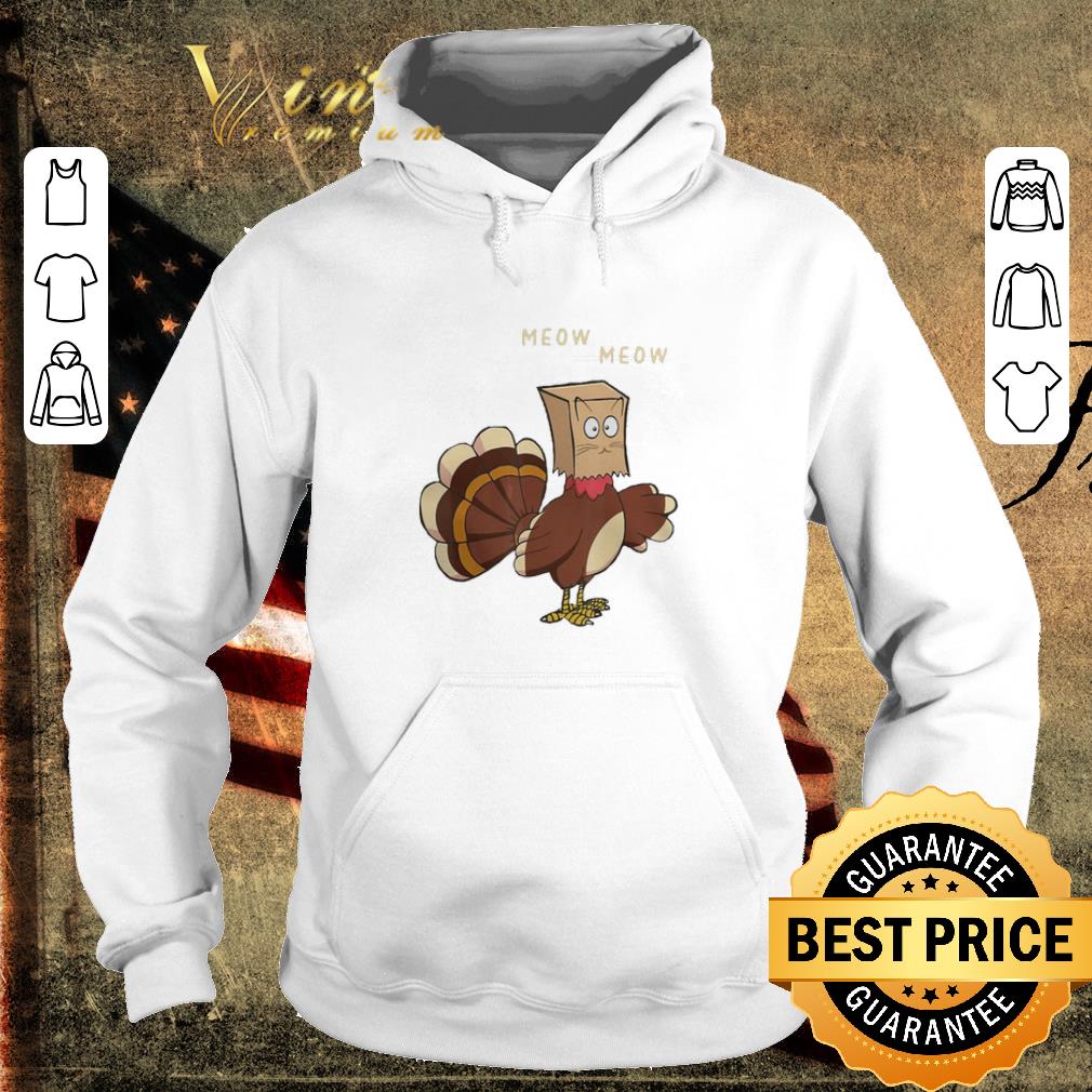 Pretty Meow meow fake cat Turkey Thanksgiving day Chicken shirt