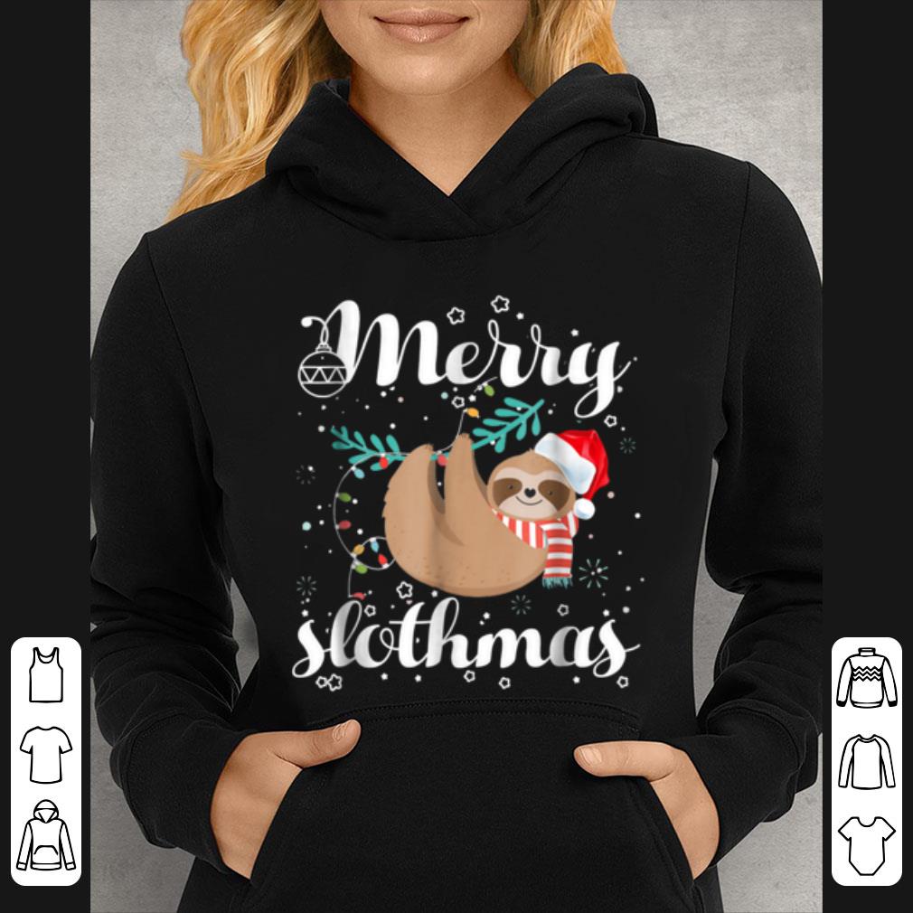 Pretty Merry Slothmas T Shirt Christmas Pajama for Sloth Lovers B07KV7FDSD.png