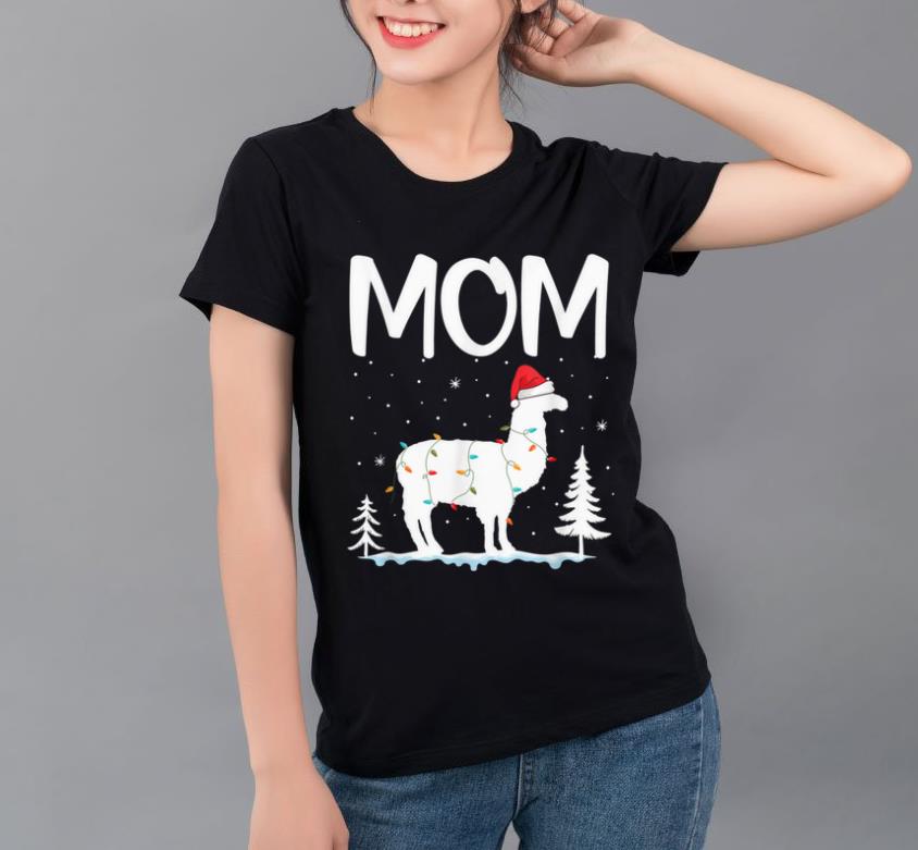Pretty Mom Llama Christmas Funny Matching Family Pajama Gift shirt