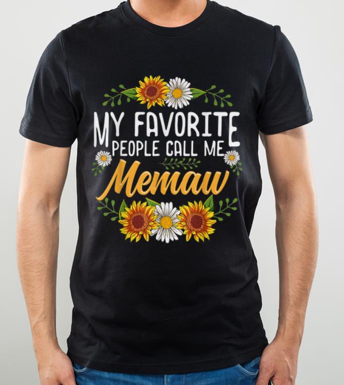 Pretty My Favorite People Call Me Memaw Thanksgiving Gifts shirt