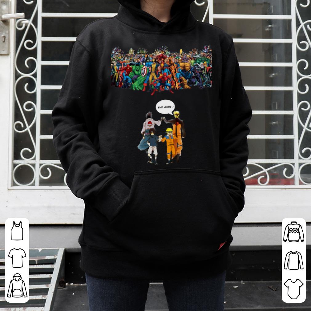 Pretty Naruto Sasuke Avengers Endgame Marvel Superheroes shirt